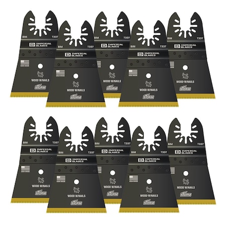 Imperial Blades IBOAT337-10 One Fit™ 2-1/2" Storm Titanium Wood & Nails Blade, 10PC IBOAT337-10